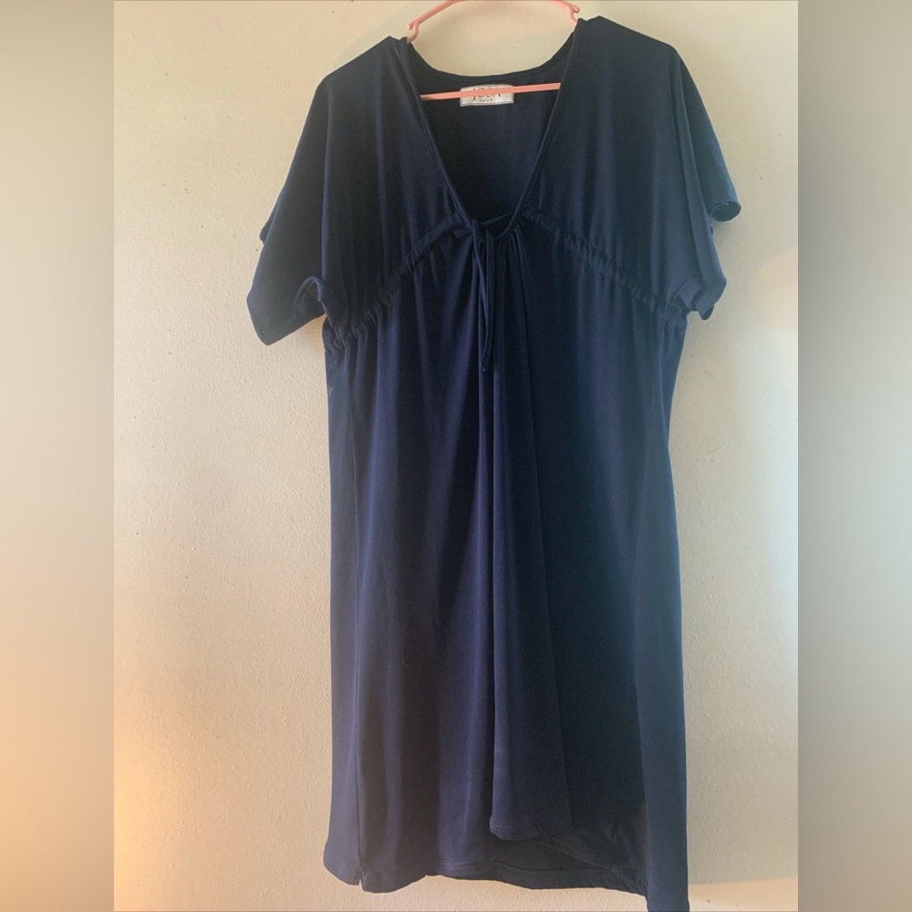 Josa Tulum Navy Blue Midi Length Party Dress Woman’s Size Small